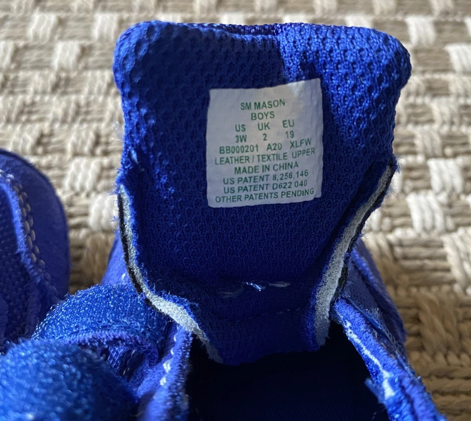 novo Tênis STRIDE RITE SM Mason Azul Camurça - Meninos 3 W de Largura - Imagem 4 de 4