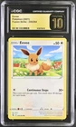 *POP 3* CGC 10 PRISTINE Eevee 205/264 Fusion Strike Pokemon Card