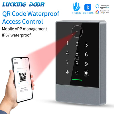 App Unlock IP67 Wasserdicht RFID Barcodeleser 2D QR Code Zugangskontrolle Tastatur