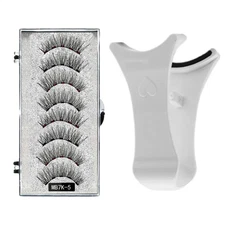 Reusable Natural Magnetic Eyelashes with Applicator No Glue Needed Lashes Kit