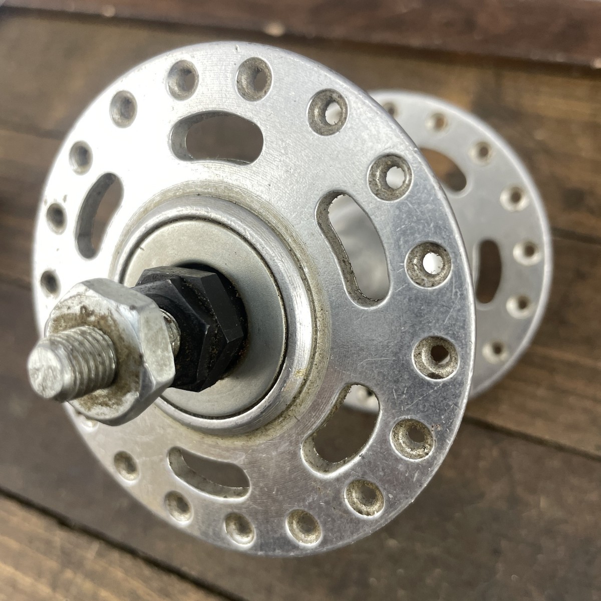 Vintage High Flange Front Bicycle Hub BMX Large Hole Alloy 36H