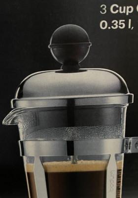 Bodum 1923-16 Chambord Kaffeebereiter, 0,35 L / 12 oz - Glänzendes, Shiny