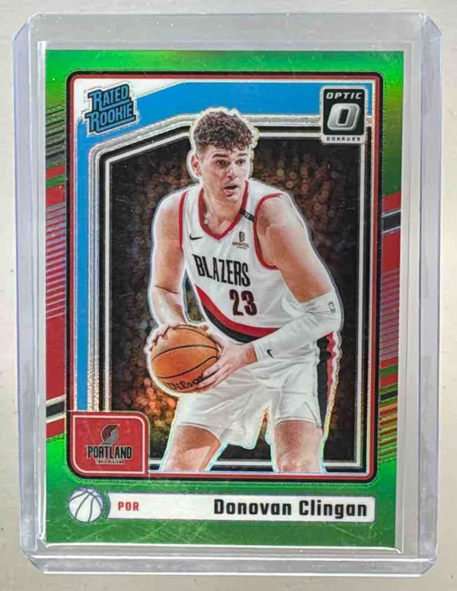 Donovan Clingan 2024 Panini Donruss Optic #272 Lime Green RC Rated Rookie /149