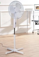Fine Elements 16 Inch Pedestal Fan X Base White