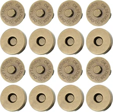 20 Set Magnetic Snaps, Purse Magnetic Bag Fastener Clasp Magnetic Button Replace