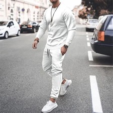 2025 Men  s Autumn Winter Jogger Tracksuit Running Sweatshirt Sweatpants Set