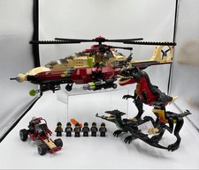 As Is LEGO Dino Attack T-1 Typhoon vs. T-Rex 7477 Urban Avenger vs. Raptor 7474