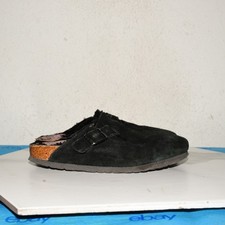 Birkenstock Boston Shearling Black Suede 39 N