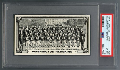 Washington Redskins #20 1968 Topps Test Teams card