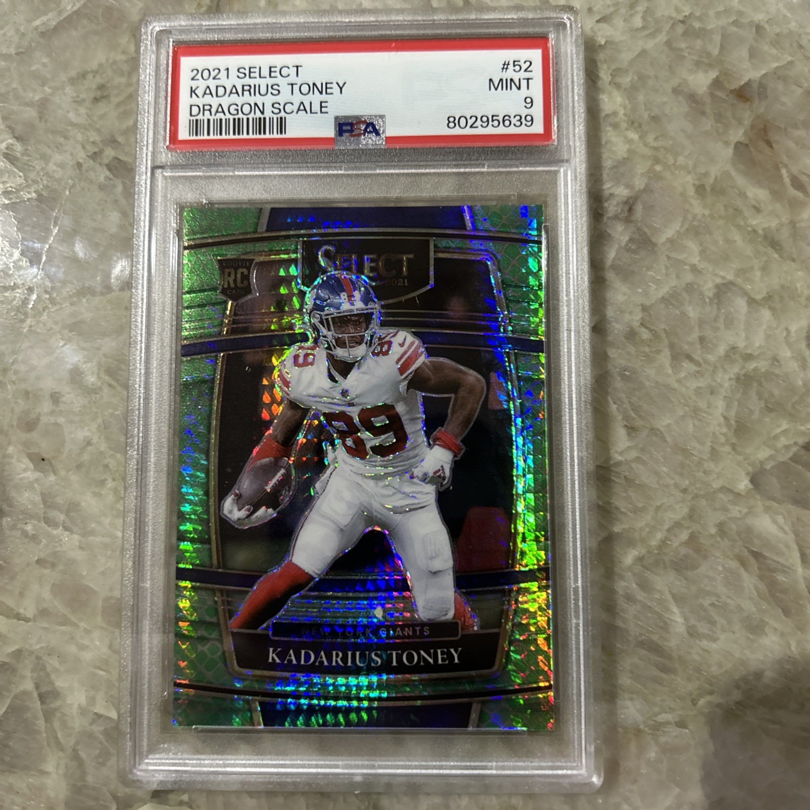 2021 Panini Select - Concourse Kadarius Toney #52 Dragon Scale Prizm /89 (RC)