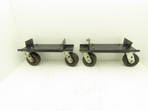Lincoln Electric Powerwave Front Caster Wheels With Brackets For Welder Lot of 2