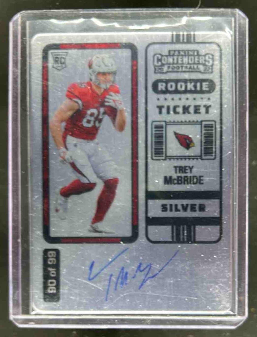 2022 Contenders Trey McBride Rookie Ticket RPS RC Silver Auto #/99 Cardinals