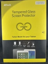 JETech iPad Tempered Glass, Screen Protector (iPad 2018/2017 Air2/Air 1/Pro 9.7)