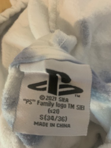 PlayStation Hoodie Tie Dye Logo Sweatshirt Small 34/36 2021 Sony PS4 PS5 - Picture 2 of 17