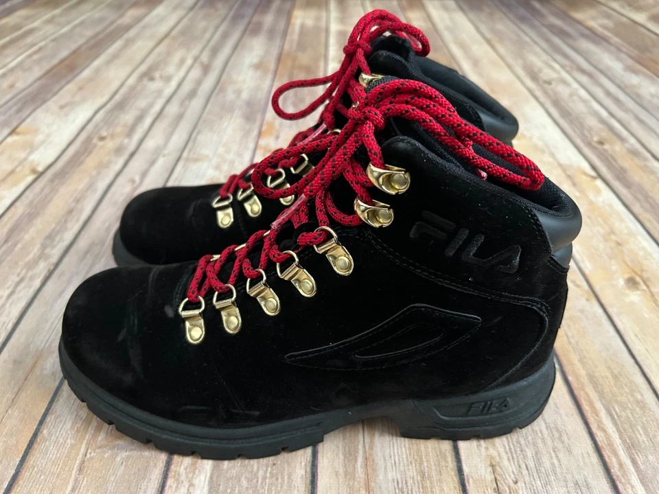 Botas de Senderismo Fila Diviner FS Negras Imitación Para Mujer Talla 9.5 Negras/Rojas Foto 2 de 4