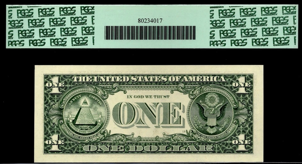 1999 $1 FRN CHICAGO. FR: 1925-L. PCGS Graded: 68 PPQ. MILLENNIUM NOTE. - Image 2 of 2