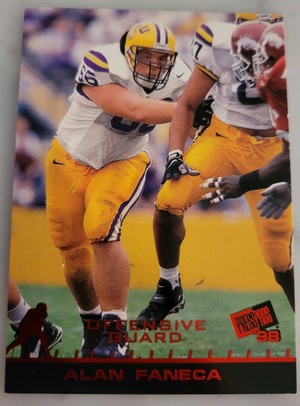 Alan Faneca Press Pass #45 Paydirt Red