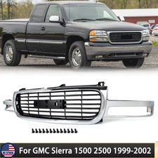 Chrome Grille Assembly For 1999-2006 GMC Sierra 1500 2500/Yukon XL 1500 W/Shell