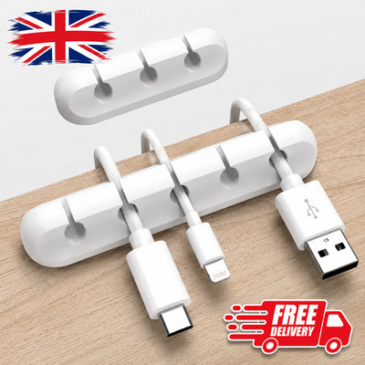 Silikon USB Kabel Organizer Ladegerät Wickler Desktop Ordnung Management Clip Halter