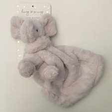 NEW Plush Lovey Security Blanket Soft Baby Toy Pink Elephant Hugs and Snugs