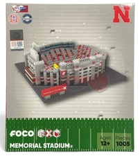 Nebraska Cornhuskers BRXLZ NCAA Memorial Stadium 3-D Construction Block Set