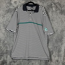 FootJoy Golf Polo Shirt Mens XL Striped Perfo...
