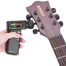 2-in-1 Smart Guitar Tuner & Automatic String Winder Tool for Guitars, Ukulele, B