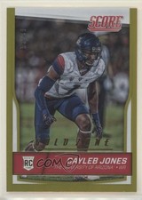 2016 Score Rookies Jumbo Gold Zone 58/99 Cayleb Jones #434 fm0