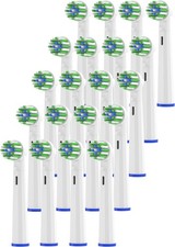 Replacement Toothbrush Heads Compatible with 20 Count Pack of 1 , White