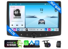 CAM+OBD+10.1" Android Auto 14 6+64 2DIN Car Stereo System CarPlay GPS Navi 4G BT