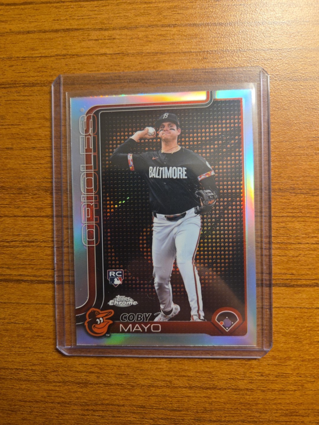 2025 Topps Chrome - Coby Mayo #120 Lightboard Logo Refractor (RC)