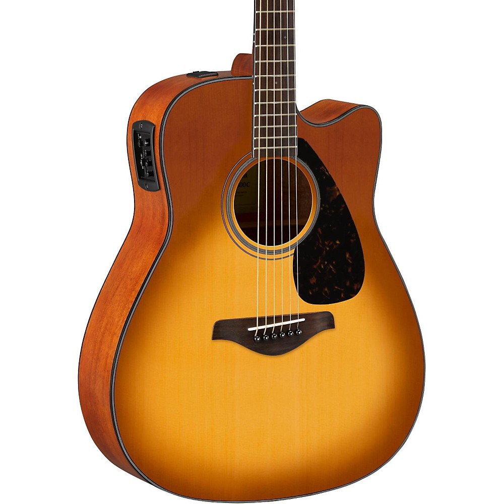 Yamaha FG Series FGX800C AcousticElectric Guitar Sand Burst