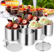 Dessertringe und Speiseringe 8 Stück Servierringe Edelstahl Set Tortenring DHL