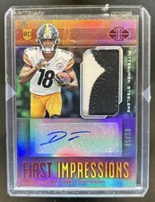 2019 Illusions Diontae Johnson First Impressions Auto RC Patch Red #/50