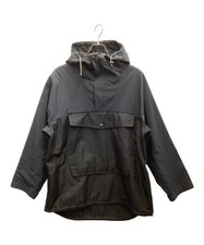 COMME des GARCONS Mens Herringbone Nylon Anorak Parka Black M Used