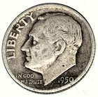 # C9381     U.S.   ROOSEVELT DIME    COIN ,   1950-D