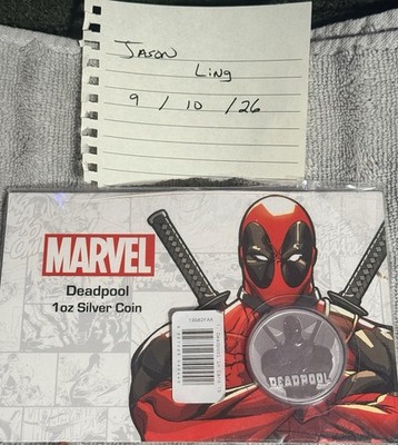 Perth Mint 2018 Deadpool 1 oz .9999 Fine Silver Coin Business Strike 1000mintage