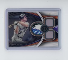 2018 Topps Tribute Wade Boggs #TTR-WB Triple GU Logo Patch 1/1 Devil Rays HOF