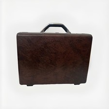 Vintage Samsonite Accord Hard Shell Attache Briefcase Combination Lock Brown