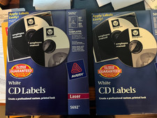 Avery CD/DVD Disc Labels, White, total 58 Labels; 5692/LASER; FREE SHIPPING