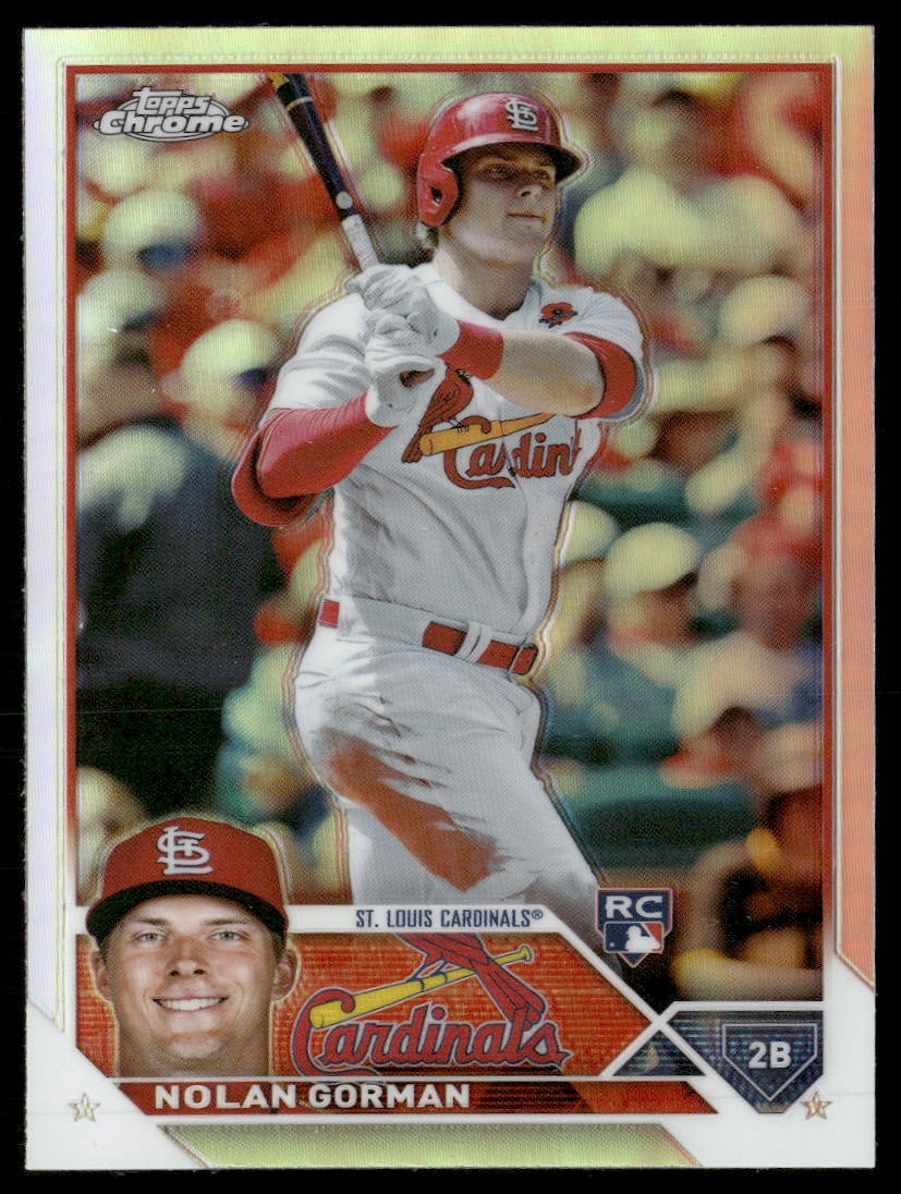 2023 Topps Chrome #192 Nolan Gorman St. Louis Cardinals Refractors