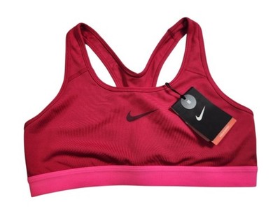 Nike Compression Sports Bra Women Size Medium Pink Pro Classic racerback New NWT