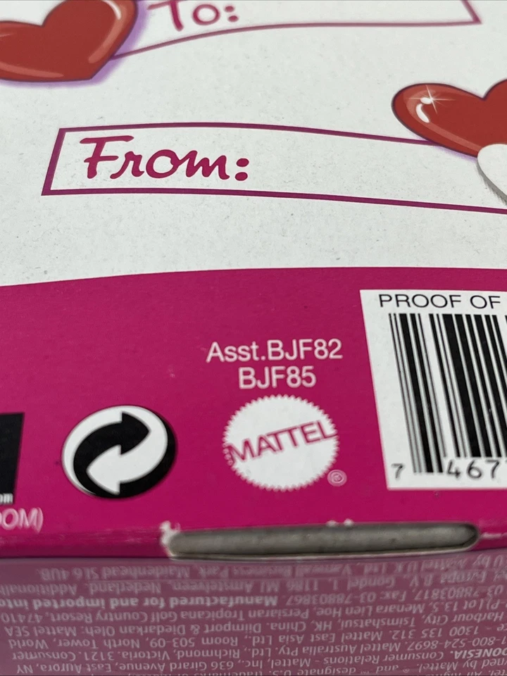 2014 Kelly Barbie Target эксклюзивный Valentines BJF82 BJF85 - Изображение 4 из 4