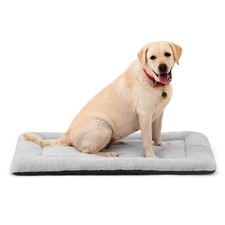 ZENGAOOU Washable Dog Bed for Crate, Ultra 36.0"L x 23.0"W x 1.5"Th, Grey