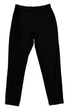 Eileen Fisher Pants Womens Small Black Comfort Stretch Slouchy Pull On Pockets