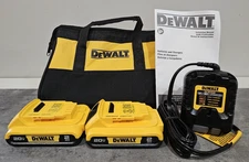 DeWALT Starter Kit DCB1102 Charger, 2 DCB203 2 AH 20V Batteries, & 11" Tool Bag