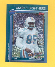 2005 Topps Fan Favorites MARK DUPER Miami Dolphins Chrome Card 284/499