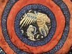 2 Antique Qing Dynasty Chinese Silk Hand Stitched Embroidered Rank Badge Panels — photo 4