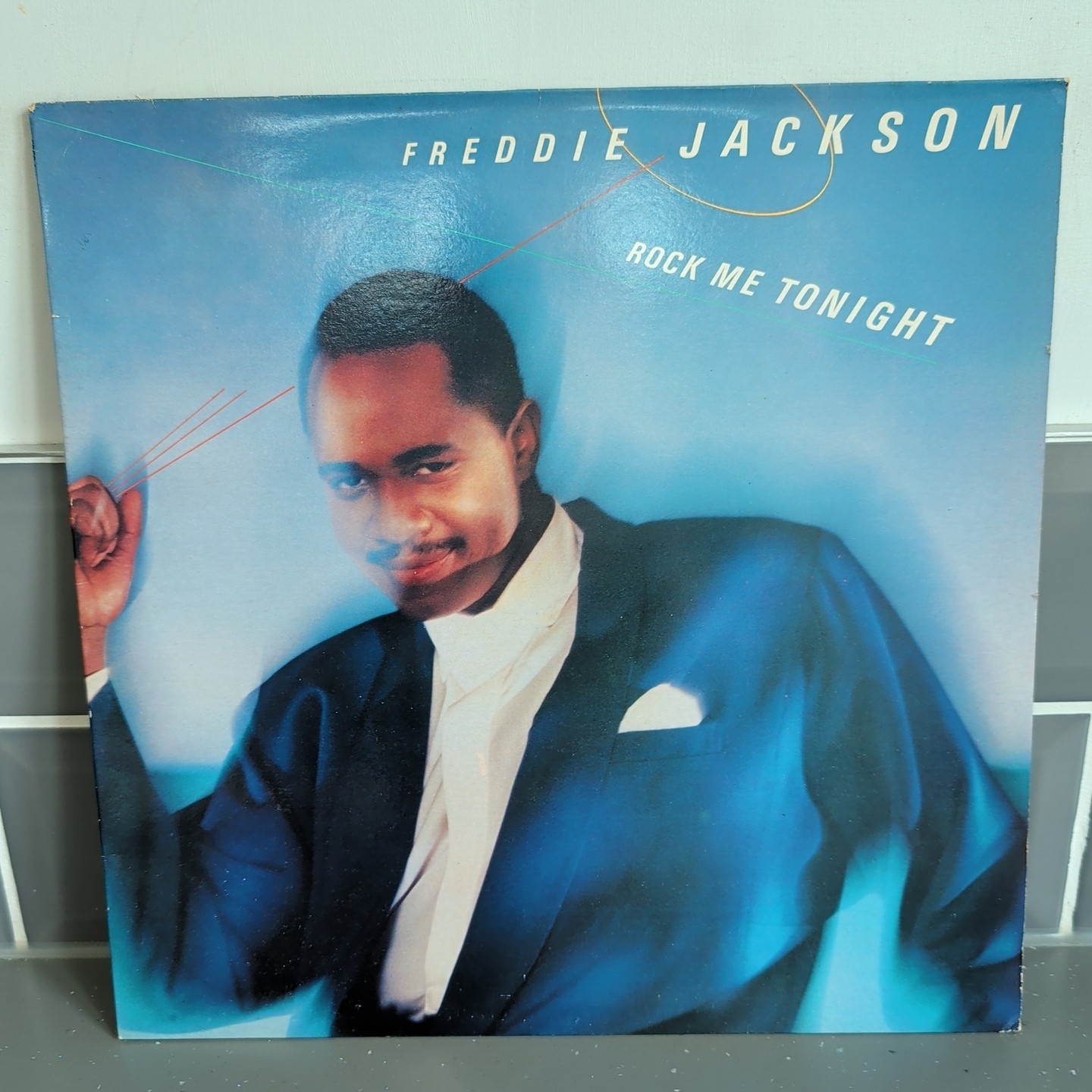 FREDDIE JACKSON - ROCK ME TONIGHT 1985 UK 1st VINYL LP EJ 2403161 A1/B1 VG+/EX