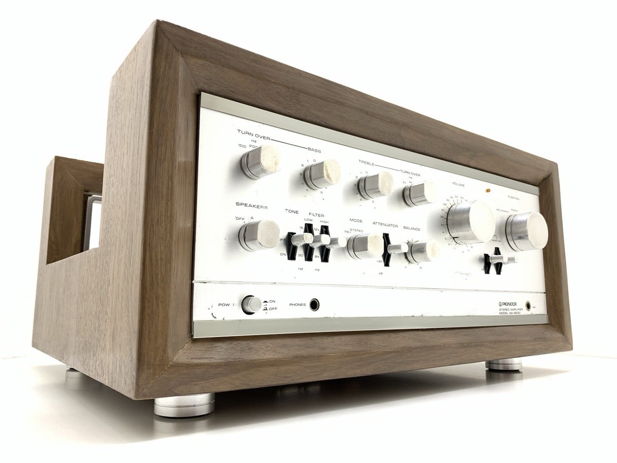PIONEER SA 9500 Stereo Amplifier 80+80 WRMS Vintage EXCLUSIVE WOOD